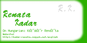 renata kadar business card